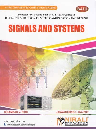 DBATU Signal and Systems Textbook for Electronics and Telecommunication Engineering