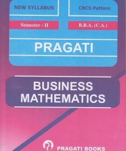 Pragati Business Mathematics - BBA Computer Application Semester 2 Textbooks
