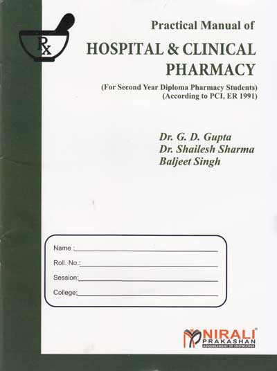 Practical Manual Of Hospital And Clinical Pharmacy