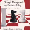 CONCEPTS IN STRATEGIC MANAGEMENT AND BUSINESS POLICY | THOMAS L. WHEELEN, J. DAVID HUNGER | Pearson