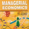 MANAGERIAL ECONOMICS | M. L. JHINGAN, J. K. STEPHEN | Vrinda Publisher