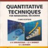 QUANTITATIVE TECHNIQUES | U. K. SRIVASTAVA , G. V. SHENOY , S. C. SHARMA | New Age