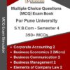 MCQ Practice Book for SYBCom with Business Administration 2 Elective - Semester 4 - 350+ Multiple Choice Questions - As Per SPPU Syllabus [Corporate Accounting 2, Business Economics 2 (Micro), Business Communication 2, Business Management 2, Elements of Company Law 2]
