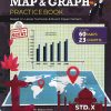 Std 10 Geography Maps and Graph Practice Book  | New Board Paper Pattern | English Medium | Target Publications