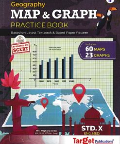 Std 10 Geography Maps and Graph Practice Book  | New Board Paper Pattern | English Medium | Target Publications