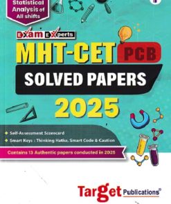 MHT CET (PCB) SOLVED PAPERS 2025 | Target Publications