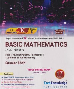 BASIC MATHEMATICS (FIRST YEAR Diploma Sem-I) MSBTE (K Scheme) | SAMEER SHAH | TechKnowledge Publications