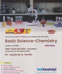 BASIC SCIENCE-CHEMISTRY (FE Diploma Sem-I) MSBTE (K Scheme) | DR. JAYSHREE A. PARIKH | TechKnowledge Publications