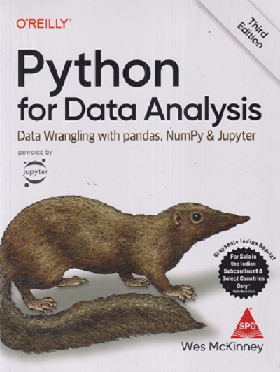 OREILLY PYTHON FOR DATA ANALYSIS | WES MCKINNEY | Shroff Publishers and Distributors (SPD)