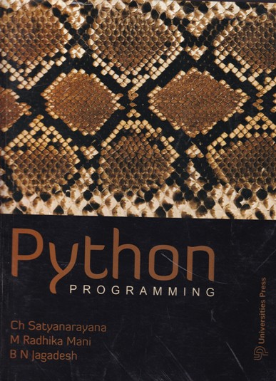 PYTHON PROGRAMMING | CH SATYANARAYANA, M. RADHIKA MANI, B. N. JAGADESH ...