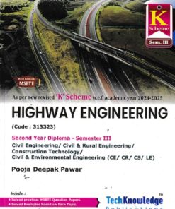 HIGHWAY ENGINEERING (Civil Engg. Sem. 3) MSBTE K SCHEME | POOJA DEEPAK PAWAR | TechKnowledge Publications