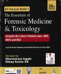 THE ESSENTIALS OF FORENSIC MEDICINE & TOXICOLOGY | KS NARAYAN REDDY, OP MURTY | Jaypee