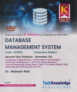 Database Management System (MSBTE K Scheme - Semester 3) | Mahesh Mali | TechKnowledge Publications