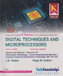 DIGITAL TECHNIQUES AND MICROPROCESSOR (IT Engg. Sem 3) MSBTE | VIJAY N. KUKRE, J.S. KATRE | TechKnowledge Publications