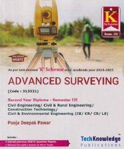 ADVANCED SURVEYING (Civil Engg. Sem. 3) MSBTE | POOJA DEEPAK PAWAR K SCHEME | TechKnowledge Publications