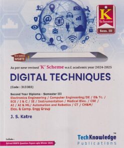 DIGITAL TECHNIQUES (Electronics Engg. Sem 3) MSBTE | J.S. KATRE K SCHEME | TechKnowledge Publications