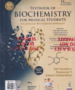 TEXTBOOK OF BIOCHEMISTRY For Medical Students | D.M. VASUDEVAN, S. SREEKUMARI, KANNAN VAIDYANATHAN | Jaypee