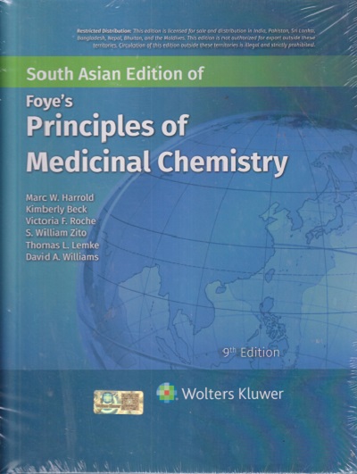 PRINCIPLES OF MEDICINAL CHEISTRY | VICTORIA F. ROCHE, S. WILLIAM ZITO, THOMAS L. LEMKE, DAVID A. WILLIAMS | Wolters Kluwer