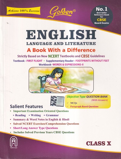 Golden ENGLISH Language and Literature for Class 10th CBSE Board Exams ...