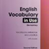 ENGLISH VOCABULARY IN USE ELEMENTARY  | CAMBRIDGE