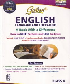 GOLDEN ENGLISH LANGUAGE AND LITERATURE (A BOOK WITH A DIFFERENCE) CBSE CLASS 10th | NEW AGE