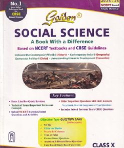 GOLDEN SOCIAL SCIENCE (A BOOK WITH A DIFFERENCE) CBSE Class 10th | New Age