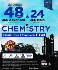 Errorless 48 YEARS JEE ADVANCE & 24 YEARS JEE MAIN Chapterwise & Topicwise PYQS CHEMISTRY | Disha Publication