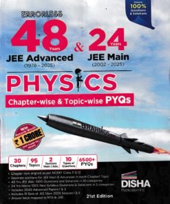 Errorless 48 Previous Years IIT JEE ADVANCED+JEE MAIN Chapterwise & Topicwise Solved Papers PHYSICS | Disha Publication