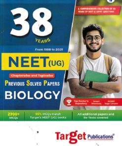 38 YEARS (1988-2025) PREVIOUS SOLVED PAPERS (CHAPTERWISE & TOPIC WISE) NEET UG BIOLOGY | Target Publications