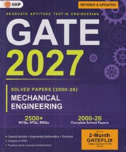 GATE 2027 SOLVED PAPERS (2000-26) MECHANICAL ENGINEERING (GRADUATE APTITUDE TEST IN ENGINEERING)  | G. K. Publications