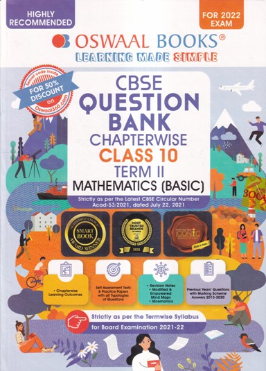 CBSE QUESTION BANK CHAPTERWISE CLASS 10 TERM 2MATHEMATICS BASIC- OSWAAL ...