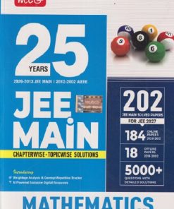 25 YEARS 2026-2013 JEE MAIN MATHEMATICS (CHAPTERWIE - TOPICWISE SOLUTION) | MTG