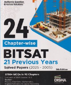 BITSAT PREVIOUS YEAR SOLVED PAPERS (2025 - 2005) CHAPTERWISE| DISHA PUBLICATION