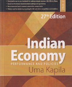 INDIAN ECONOMY (PERFORMANCE AND POLICIES) | UMA KAPILA | ACADEMIC FOUNDATION