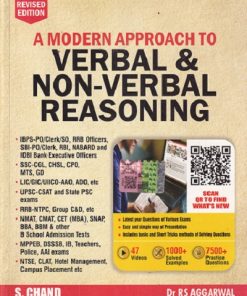 A MODERN APPROACH TO VERBAL AND NON VERBAL REASONING | DR. R. S. AGGARWAL | S.CHAND