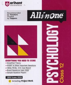 ALL IN ONE PSYCHOLOGY CBSE Class 12th | Arihant Publications