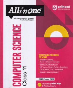 ALL IN ONE COMPUTER SCIENCE CBSE Class 11th | Arihant Publications