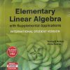 ELEMENTARY LINEAR ALGEBRA WITH SUPPLEMENTAL APPLICATIONS | HOWARD ANTON, CHRIS RORRES | Wiley