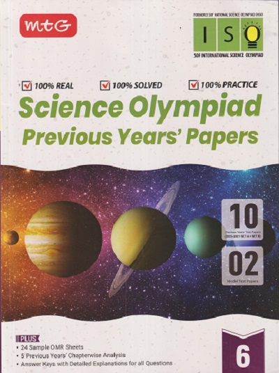 SCIENCE OLYMPIAD PREVIOUS YEARs PAPERS Class 6 | MTG