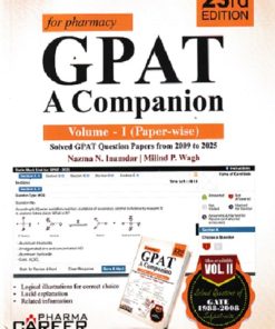 GPAT: A COMPANION (For Pharmacy) VOL 1 | NAZMA N. INAMDAR, MILIND P. WAGH | Career