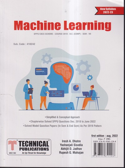 MACHINE LEARNING (COMPUTER ENGINEERING SEM 7) SPPU 2019 | IRESH A ...