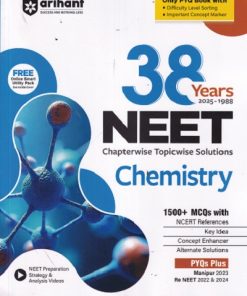 38 Years NEET Chapterwise Topicwise Solutions (1988-2025) CHEMISTRY | Arihant Publications