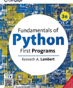 FUNDAMENTALS OF PYTHON FIRST PROGRAMS | KENNETH A. LAMBERT | CENGAGE