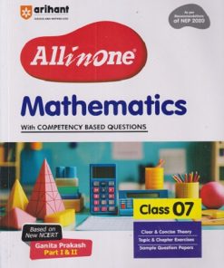 ALL IN ONE MATHEMATICS CLASS 7TH BASED ON NEW NCERT GANITA PRAKASH PART 1 & 2  | Arihant Publications
