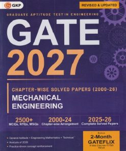 GATE 2027 CHAPTERWISE SOLVED PAPERS (2000-26) MECHANICAL ENGINEERING GRADUATE APTITUDE TEST IN ENGINEERING | GK PUBLICATION