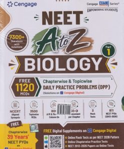 NEET A To Z BIOLOGY For (Supplemented with Chapterwise/Topicwise Daily Practice Problems DPP) Part-1 | Cengage