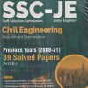 SSC-JE (STAFF SELECTION COMMISSION JUNIOR ENGINEER) CIVIL ENGINEERING RECRUITMENT EXAMINATION 2022 (PREVIOUS YEARS (2008-21) 39 SOLVED PAPERS) PAPER- I | G.K. PUBLICATIONS