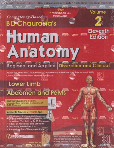 BD CHAURASIAs HUMAN ANATOMY (Lower Limb, Abdomen And Pelvis) Vol. 2 | BD CHAURASIA | CBS