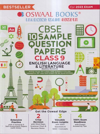 Cbse 10 Sample Question Papers Class 9 English Language And Literature 2023 Oswaal Books