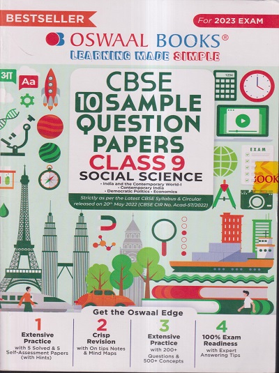 CBSE 10 SAMPLE QUESTION PAPERS CLASS- 9 SOCIAL SCIENCE 2023 | OSWAAL ...